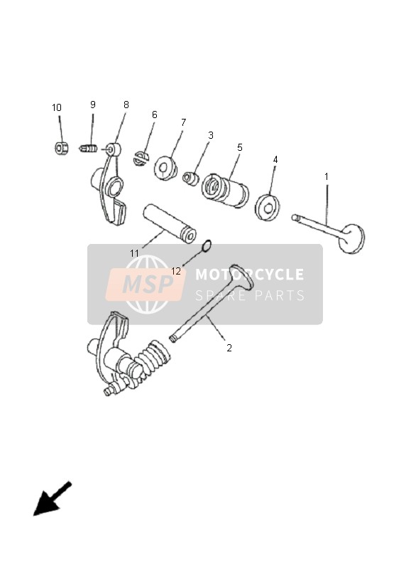 Yamaha YP125E MAJESTY 2009 Valve for a 2009 Yamaha YP125E MAJESTY